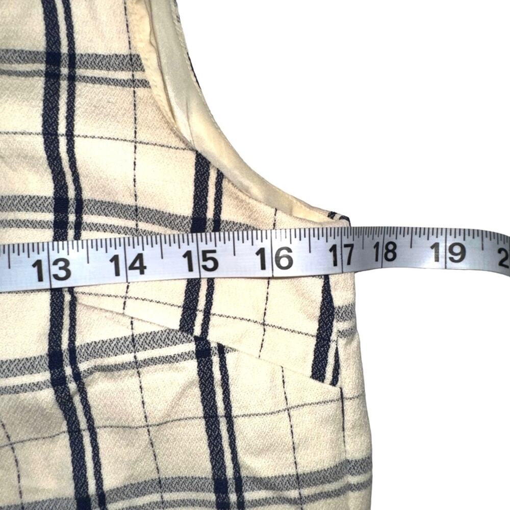 Theory Adraya Plaid Virgin Wool Sleeveless Shift Mini Dress 6 - Picture 6 of 7